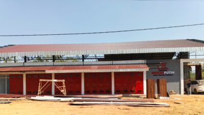 Progres Fisik Pembangunan Koperasi Merah Putih Desa Rantau Nangka Mencapai 77,86 Persen