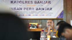 Kapolres Banjar yang Baru Silaturahmi Awak Media