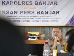 Kapolres Banjar yang Baru Silaturahmi Awak Media