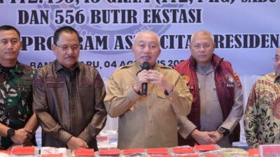 Gubernur Muhidin Apresiasi Pengungkapan Kasus Narkoba Polda Kalsel