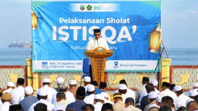 Pemkab Kotabaru Bersama Kemenag Gelar Salat Istisqa, Bersama Memohon Hujan dan Keberkahan